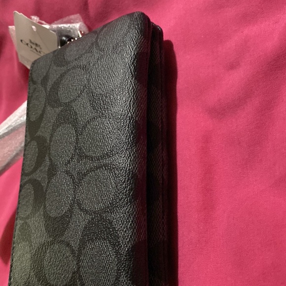 NWT 🔥 Double Corner Zip Wristlet In Signature Canvas NWT - Picture 11 of 16